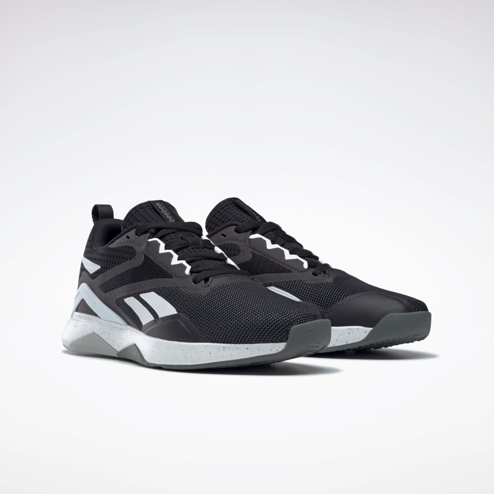 Reebok Nanoflex TR 2.0 Koulutus Shoes Mustat Valkoinen Harmaat | YIPEWK-274