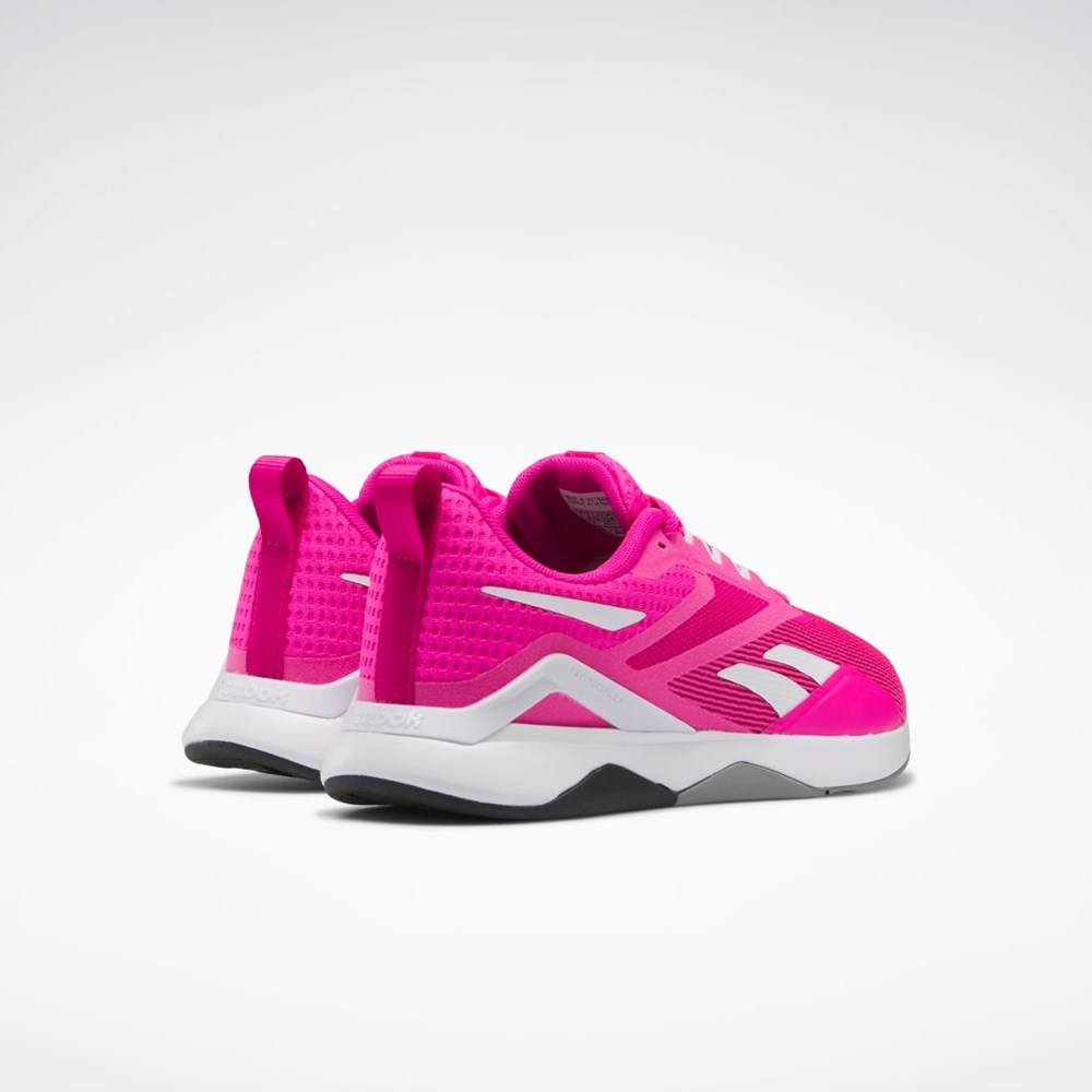 Reebok Nanoflex TR 2.0 Koulutus Shoes Pinkki Valkoinen Harmaat | XJMOCZ-793