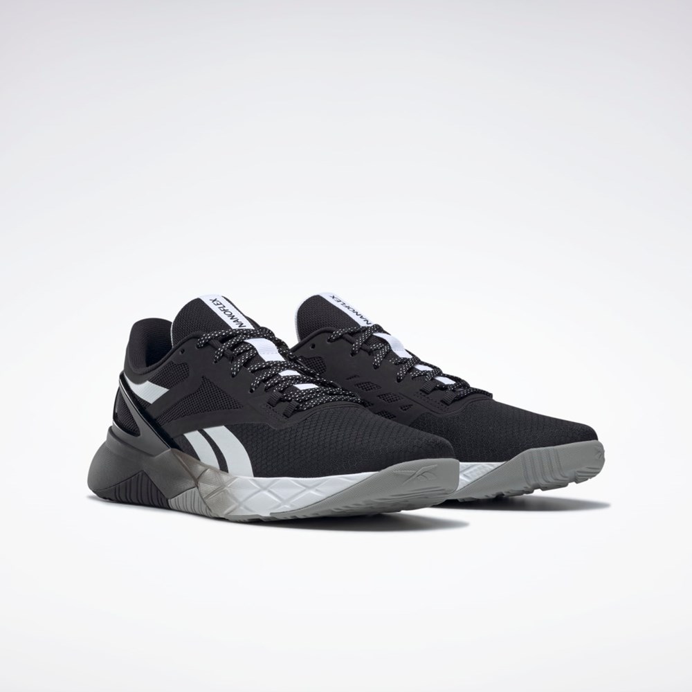 Reebok Nanoflex TR Koulutus Shoes Mustat Valkoinen Harmaat | AVWCOS-275