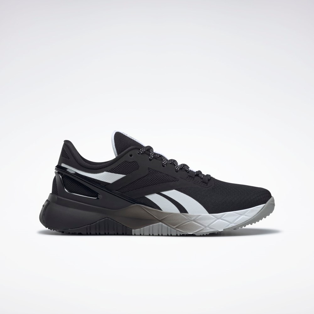 Reebok Nanoflex TR Koulutus Shoes Mustat Valkoinen Harmaat | LRNGXU-245