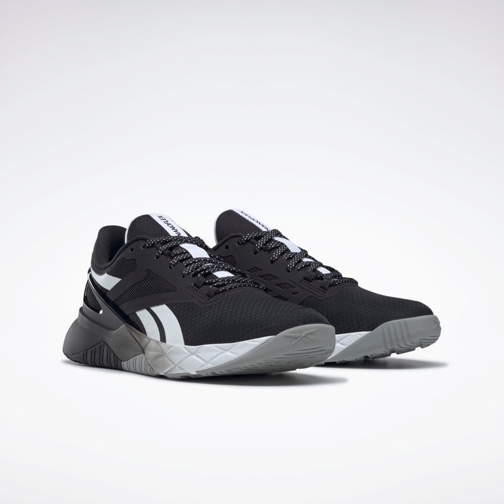 Reebok Nanoflex TR Koulutus Shoes Mustat Valkoinen Harmaat | RHCVOP-198