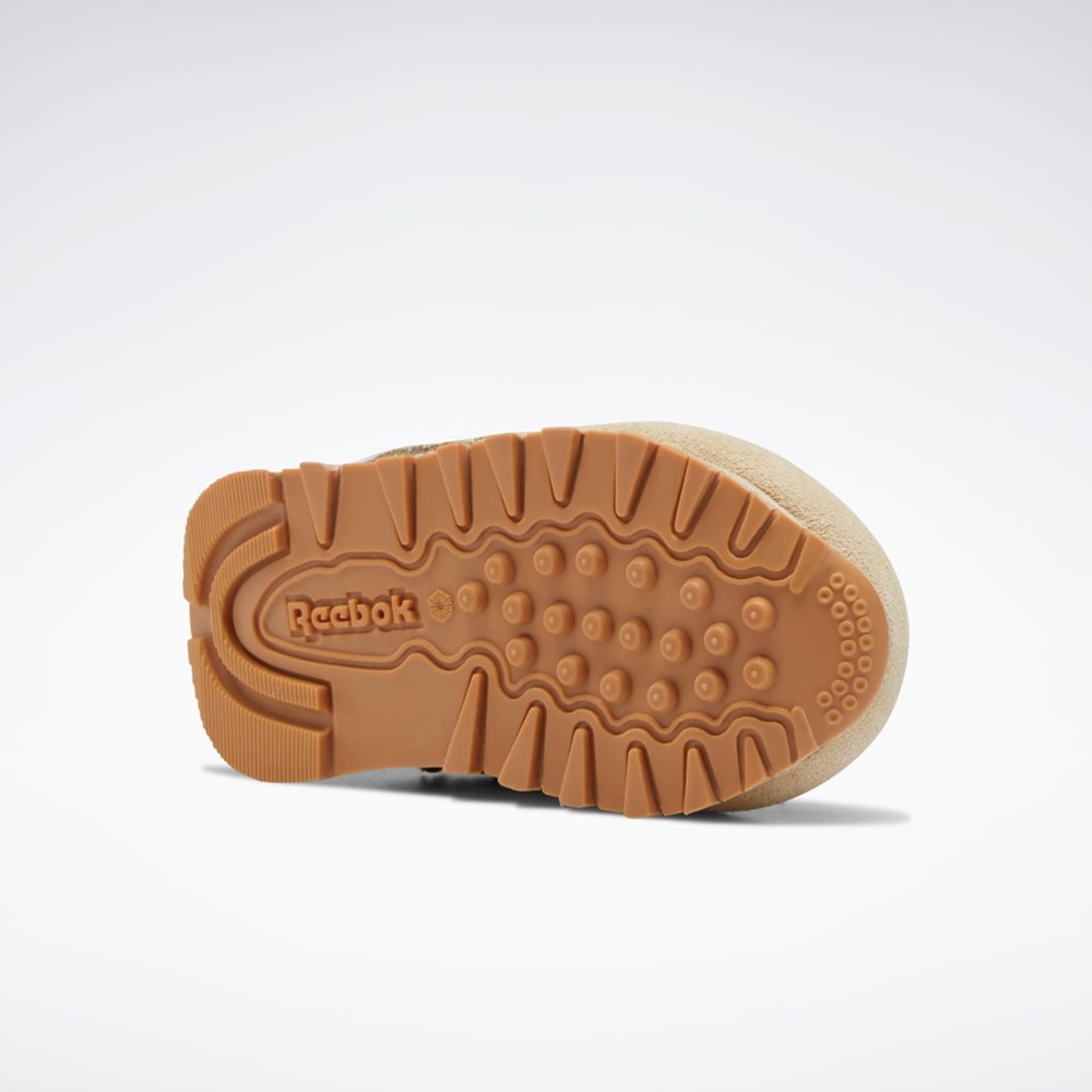 Reebok National Geographic Classic Leather Shoes - Toddler Beige | LSIFDJ-273
