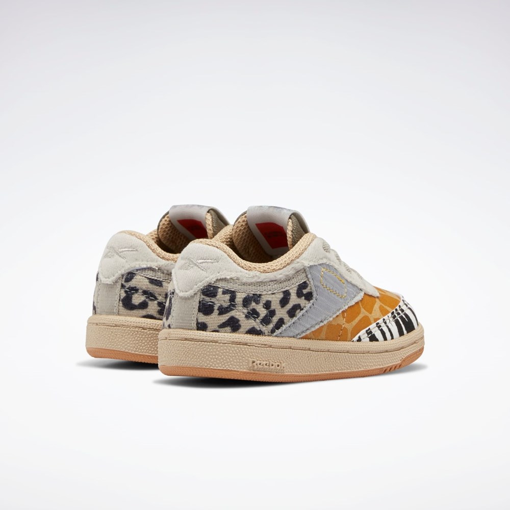 Reebok National Geographic Club C Shoes - Toddler Oatmeal / Sand Stone / Soft Camel | JWRFGT-092