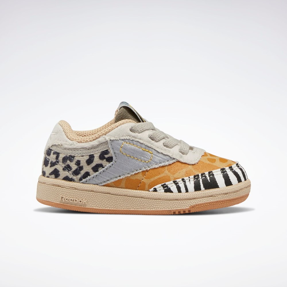 Reebok National Geographic Club C Shoes - Toddler Oatmeal / Sand Stone / Soft Camel | JWRFGT-092