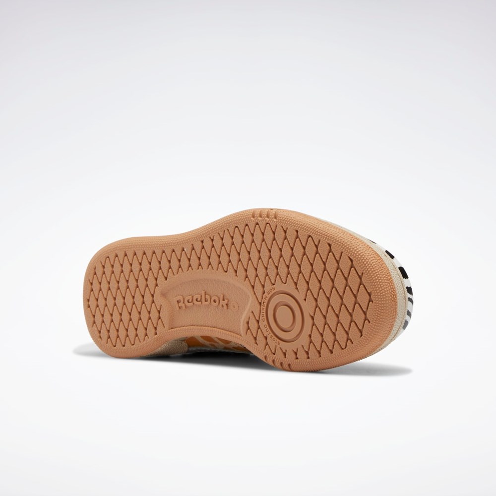 Reebok National Geographic Club C Shoes - Preschool Oatmeal / Sand Stone / Soft Camel | LBKXSG-173