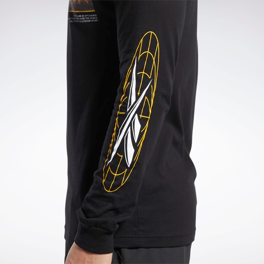 Reebok National Geographic Long Sleeve T-Shirt Multi | EUHAZN-714