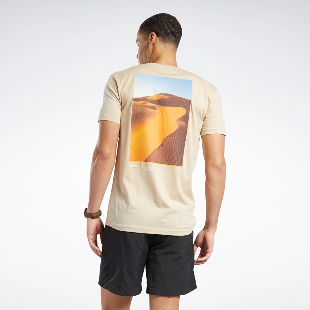 Reebok National Geographic Lyhyt Sleeve T-Shirt Multi | DAMXUC-213