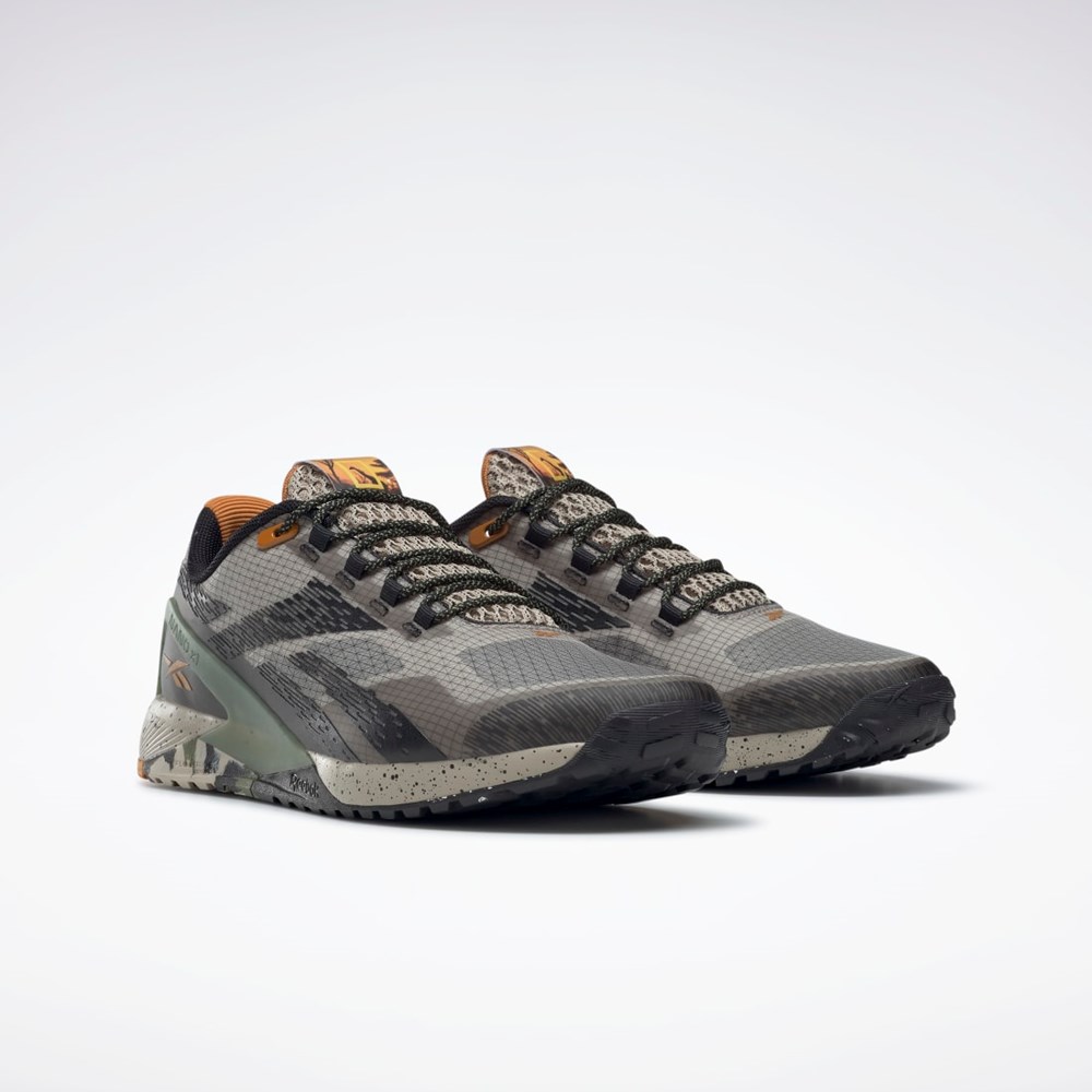 Reebok National Geographic Nano X1 Adventure Shoes Vaaleanmustat Vihreä | CHJZDN-274