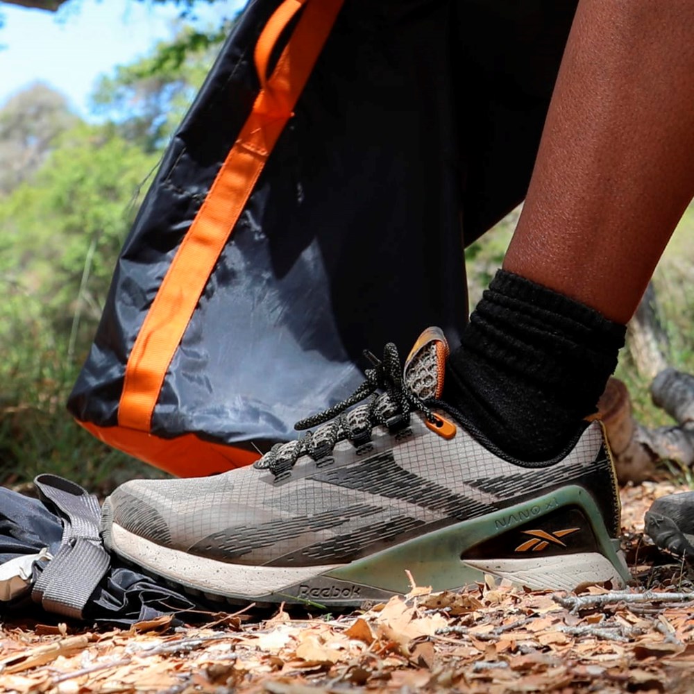 Reebok National Geographic Nano X1 Adventure Shoes Vaaleanmustat Vihreä | KUIVYZ-305