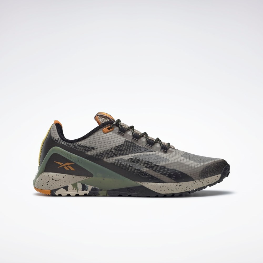 Reebok National Geographic Nano X1 Adventure Shoes Vaaleanmustat Vihreä | KUIVYZ-305