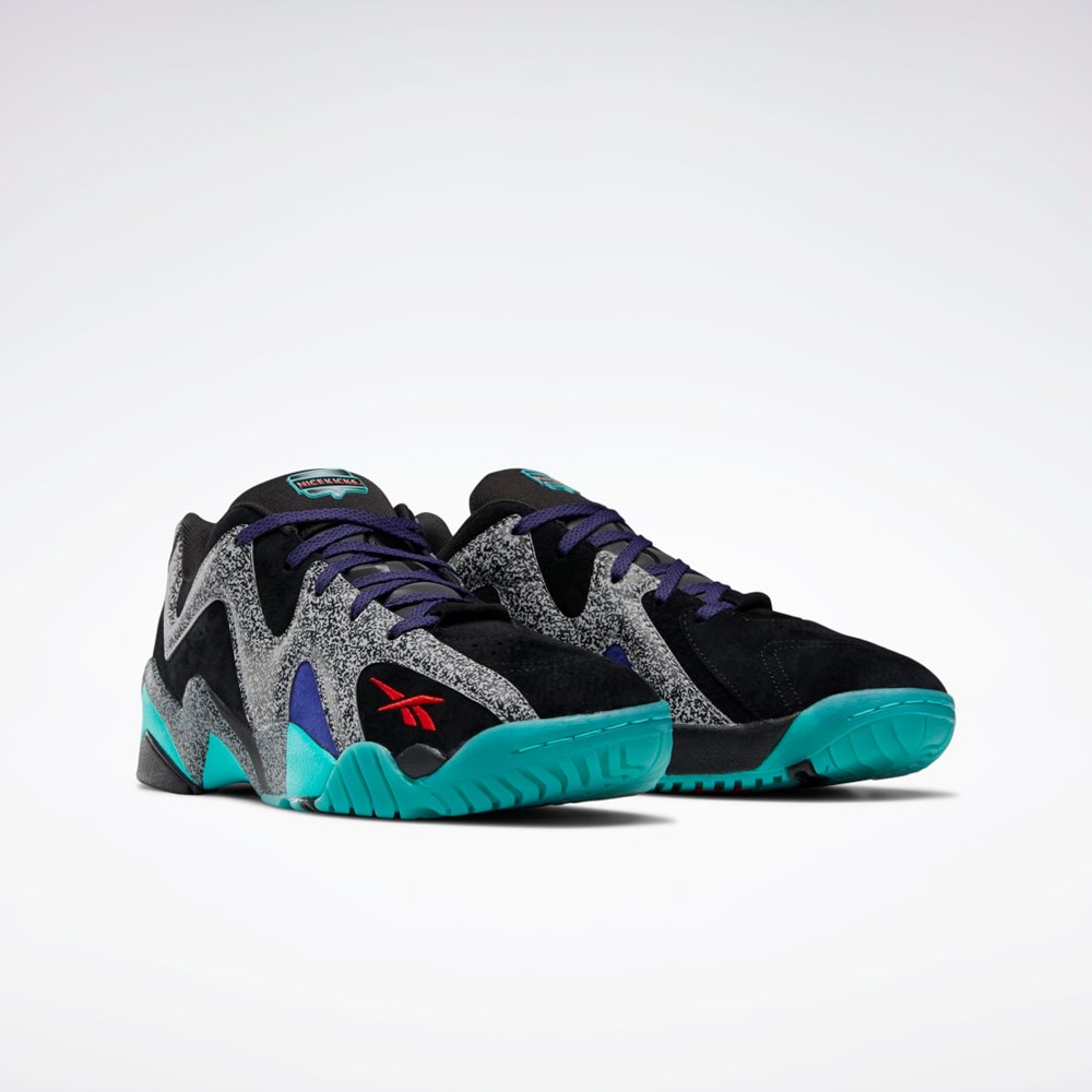 Reebok Nice Kicks Kamikaze II Low Basketball Shoes Mustat Punainen Harmaat | MVZFDC-264