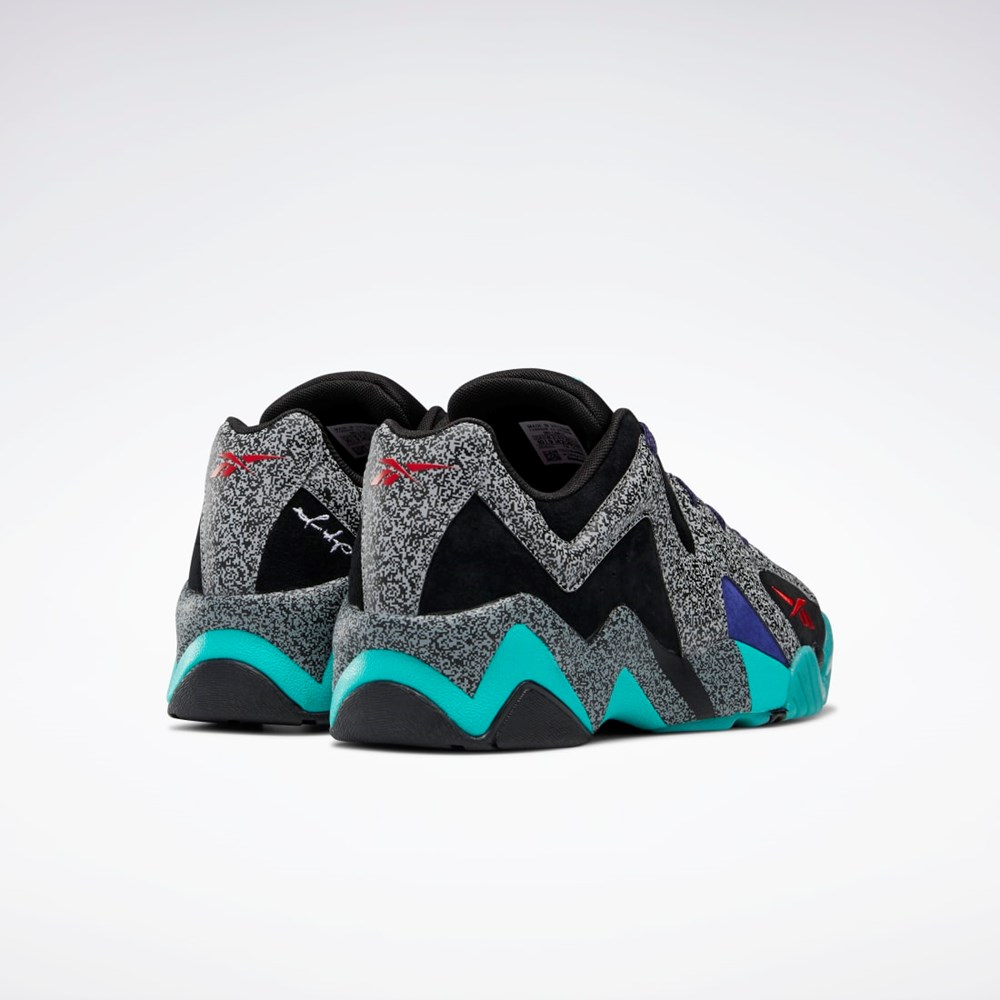 Reebok Nice Kicks Kamikaze II Low Basketball Shoes Mustat Punainen Harmaat | MVZFDC-264