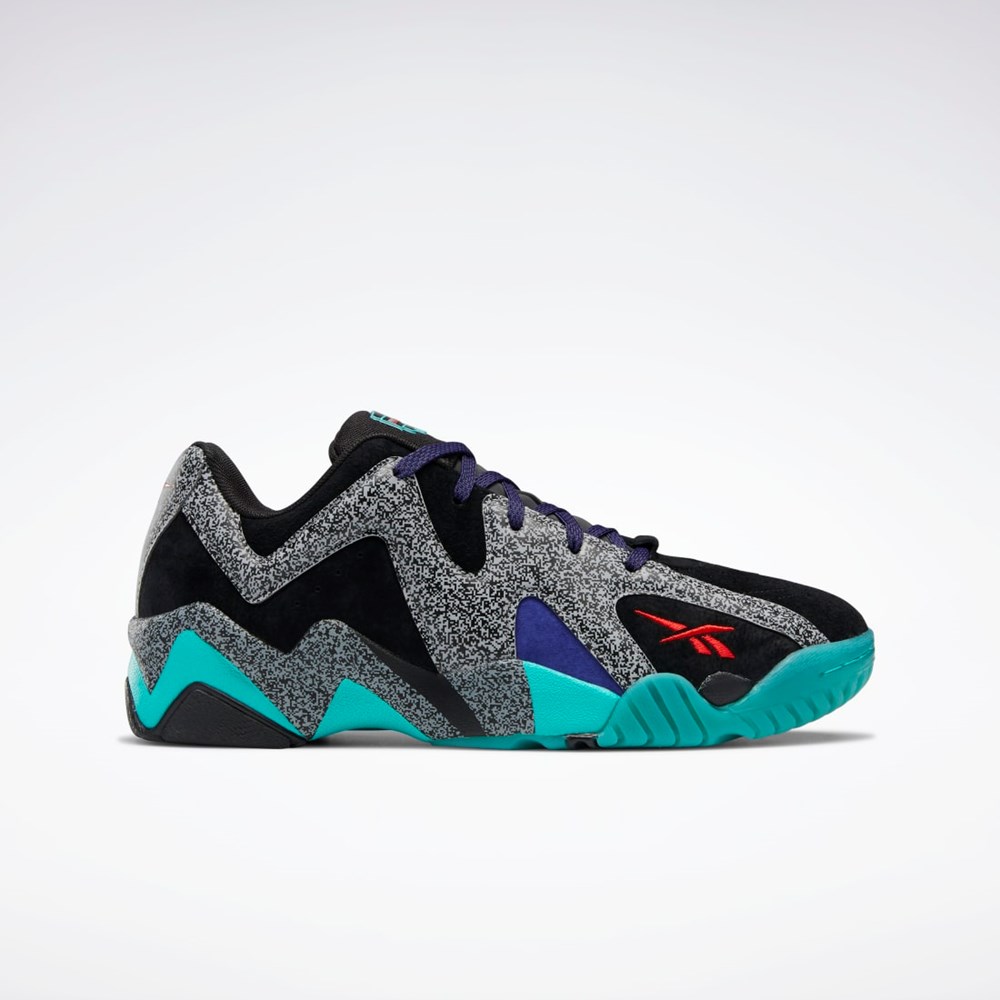 Reebok Nice Kicks Kamikaze II Low Basketball Shoes Mustat Punainen Harmaat | MVZFDC-264