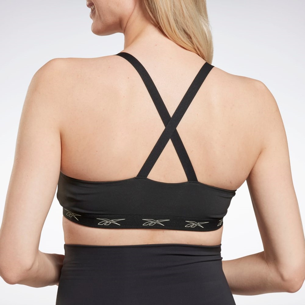 Reebok Nursing Sports Bra Mustat | NDLOAZ-961
