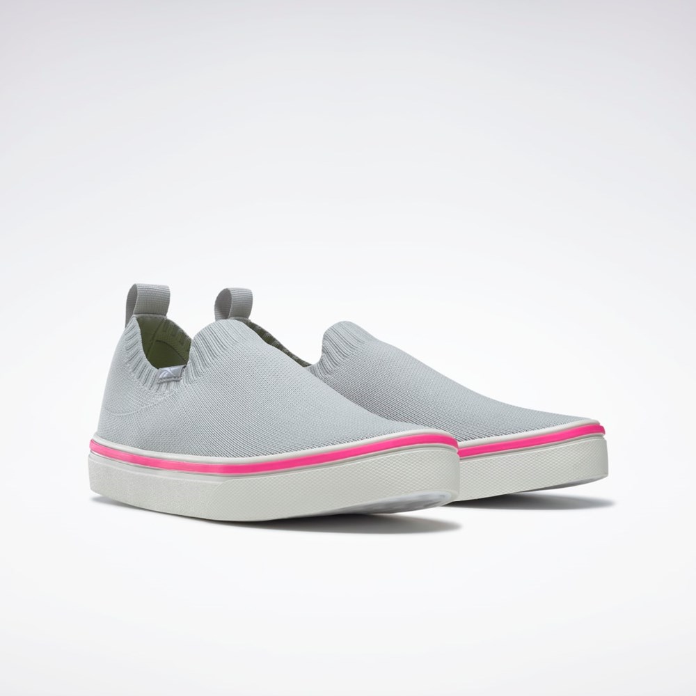 Reebok OnLux Slip-On Shoes Harmaat Valkoinen Pinkki | IGEVKO-501