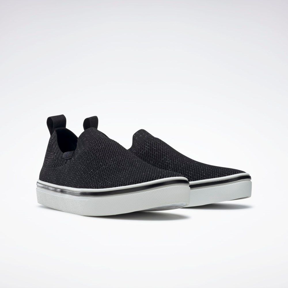 Reebok OnLux Slip-On Shoes Mustat Harmaat Valkoinen | CFSPMI-028