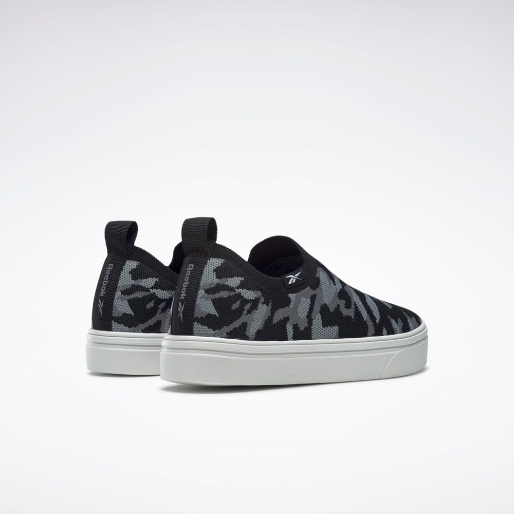 Reebok OnLux Slip-On Shoes Mustat Harmaat Harmaat | XBMHZP-149