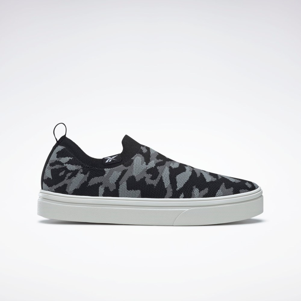 Reebok OnLux Slip-On Shoes Mustat Harmaat Harmaat | XBMHZP-149