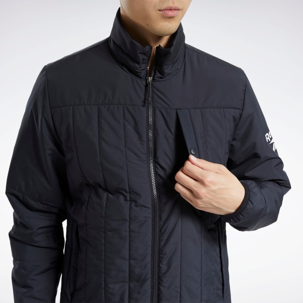 Reebok Outerwear Light Pehmustettu Jacket Mustat | MFJDNZ-817