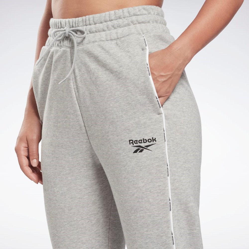 Reebok Piping Joggers Harmaat | FMUGXS-654