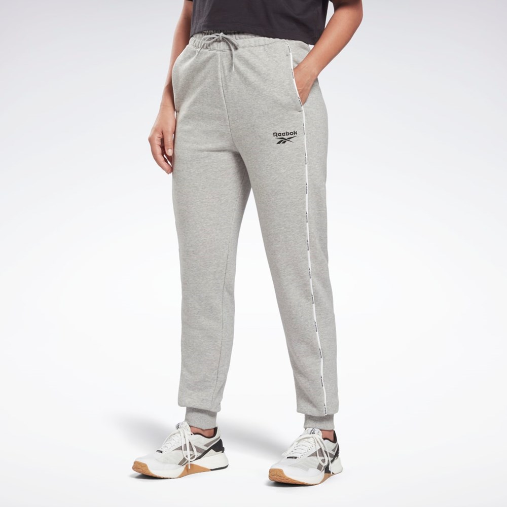 Reebok Piping Joggers Harmaat | FMUGXS-654
