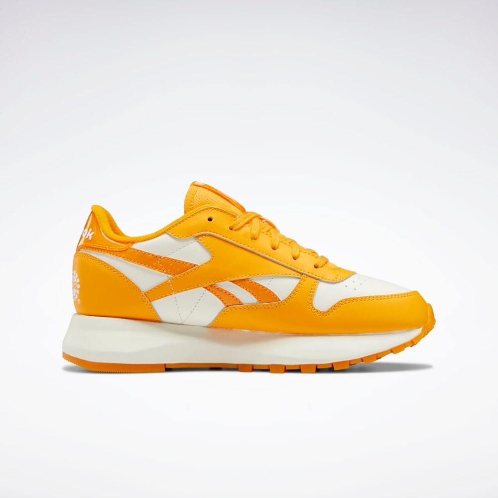 Reebok Popsicle Classic Leather SP Shoes Semi Fire Spark / Chalk / Semi Fire Spark | DSVTYC-618