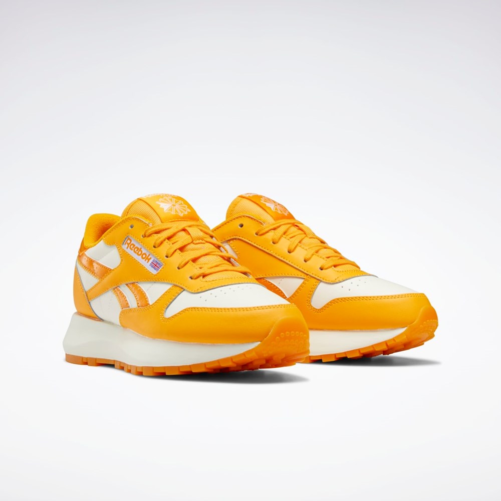 Reebok Popsicle Classic Leather SP Shoes Semi Fire Spark / Chalk / Semi Fire Spark | DSVTYC-618