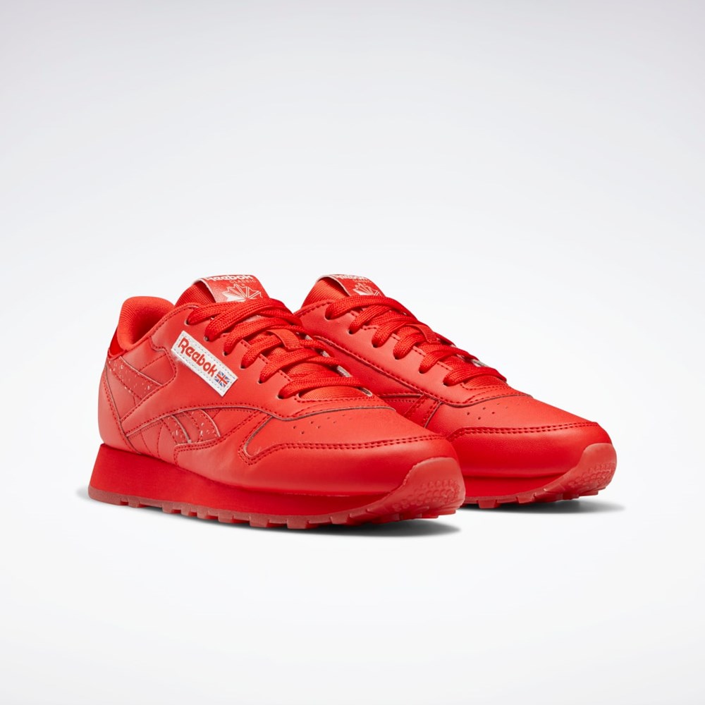 Reebok Popsicle Classic Leather Shoes - Grade School Punainen Punainen Punainen | OJTMAY-638