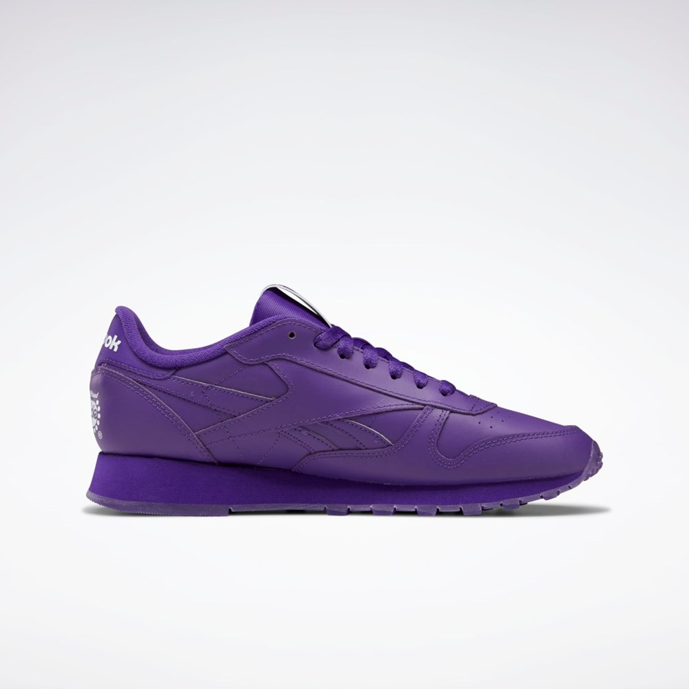 Reebok Popsicle Classic Leather Shoes Violetit Violetit Violetit | FBINEX-048