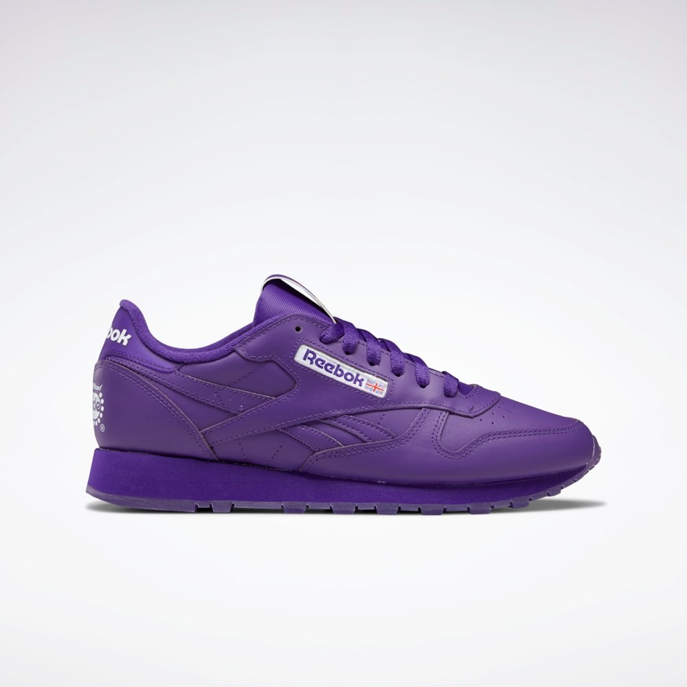 Reebok Popsicle Classic Leather Shoes Violetit Violetit Violetit | FBINEX-048