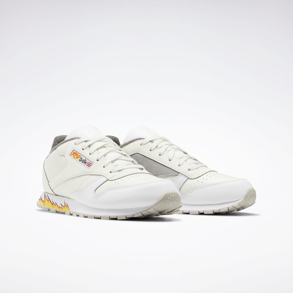 Reebok Power Rangers Classic Leather Shoes - Grade School Valkoinen Harmaat | YKSNEJ-625