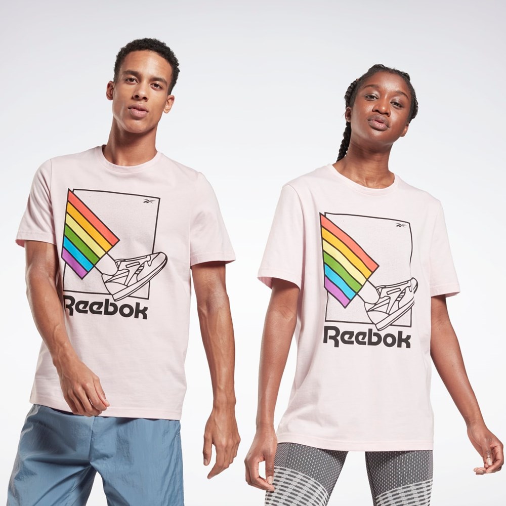 Reebok Pride Graafinen T-Shirt Frost Berry | XOIPHS-628