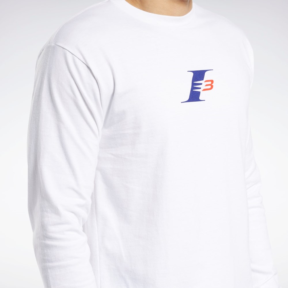 Reebok QT Iverson The Crossover Long Sleeve Crew T-Shirt Multi | PZKHOJ-608