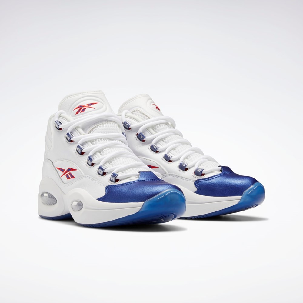 Reebok Question Mid Basketball Shoes Valkoinen | XYZEIG-361