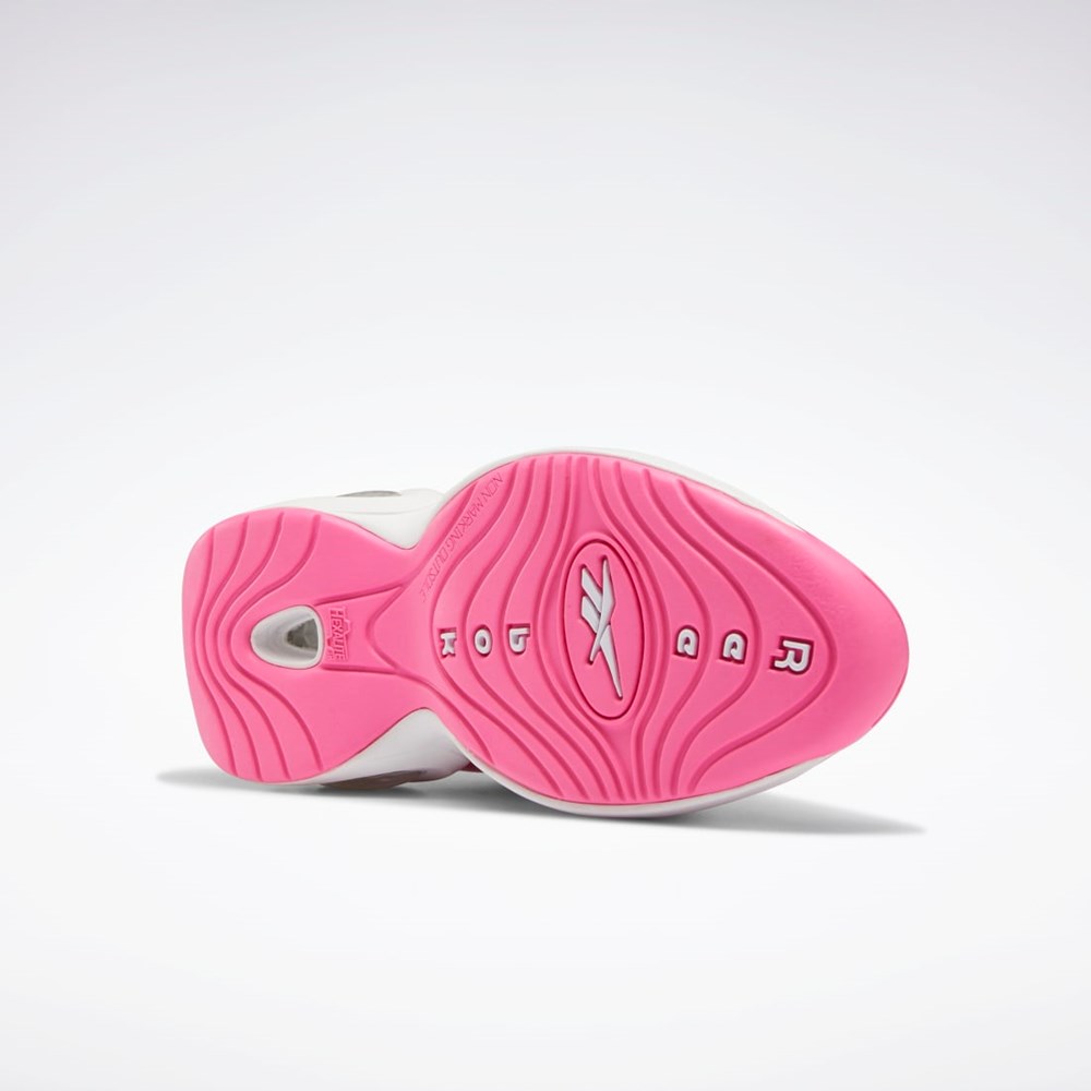 Reebok Question Mid Shoes - Grade School Pinkki Valkoinen Pinkki | DAPRLO-976