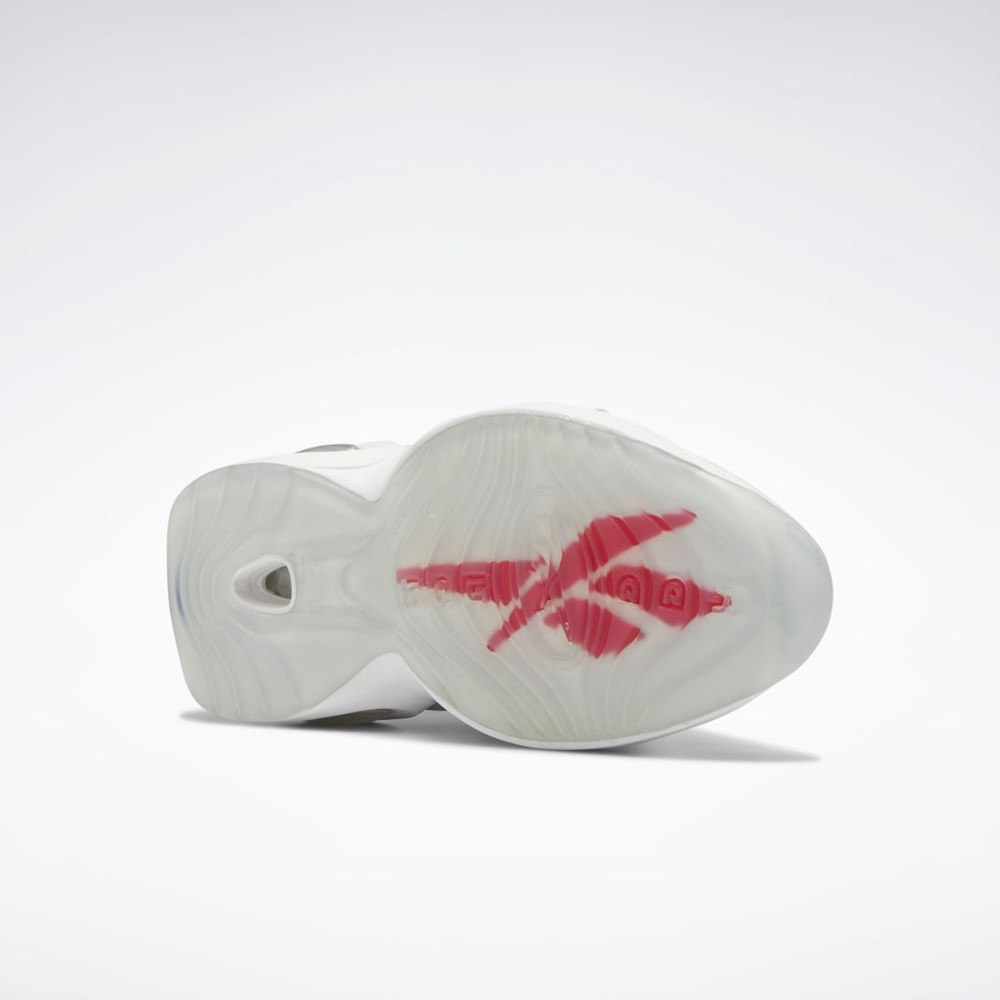 Reebok Question Mid Shoes - Grade School Valkoinen Punainen Valkoinen | IFORPK-702
