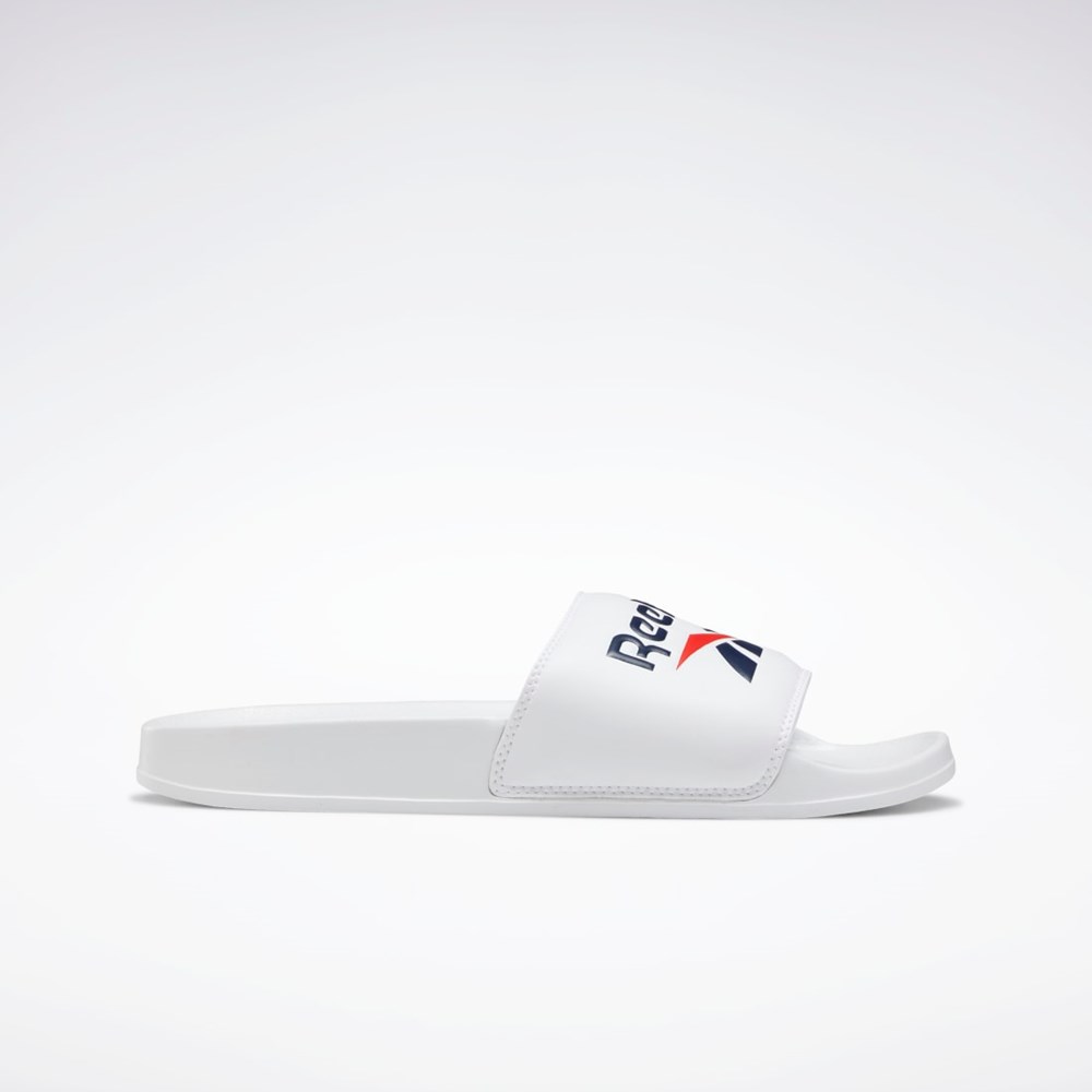 Reebok Reebok Classic Slides Valkoinen Laivastonsininen Punainen | DLVWKX-148