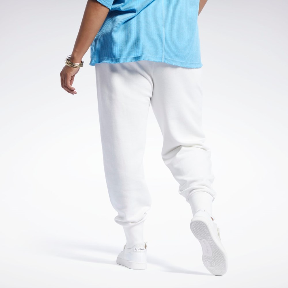 Reebok Reebok Classics French Terry Pants (Plus Size) Chalk | DAJUPR-462