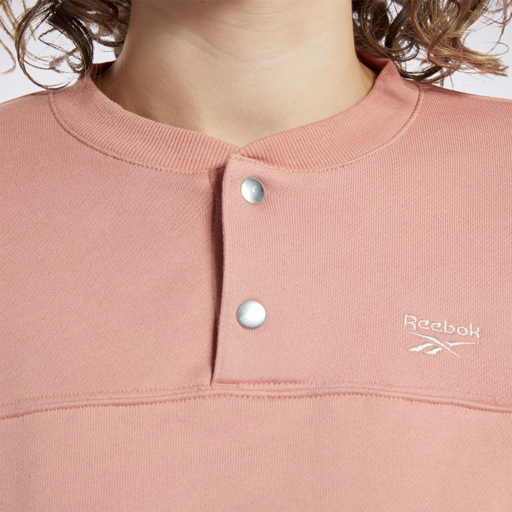 Reebok Reebok Classics Puuvilla French Terry Cover-Up Koralli | DCAHJG-128