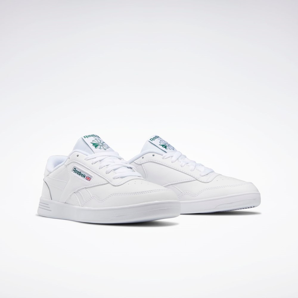 Reebok Reebok Club MEMT Leveät Shoes Valkoinen Valkoinen Vihreä | HJDLVT-369