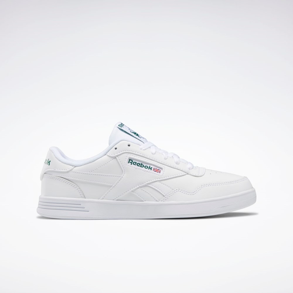 Reebok Reebok Club MEMT Leveät Shoes Valkoinen Valkoinen Vihreä | HJDLVT-369