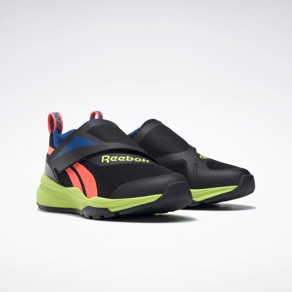 Reebok Reebok Equal Fit Shoes - Preschool Mustat Sininen Keltainen | PQASGB-603
