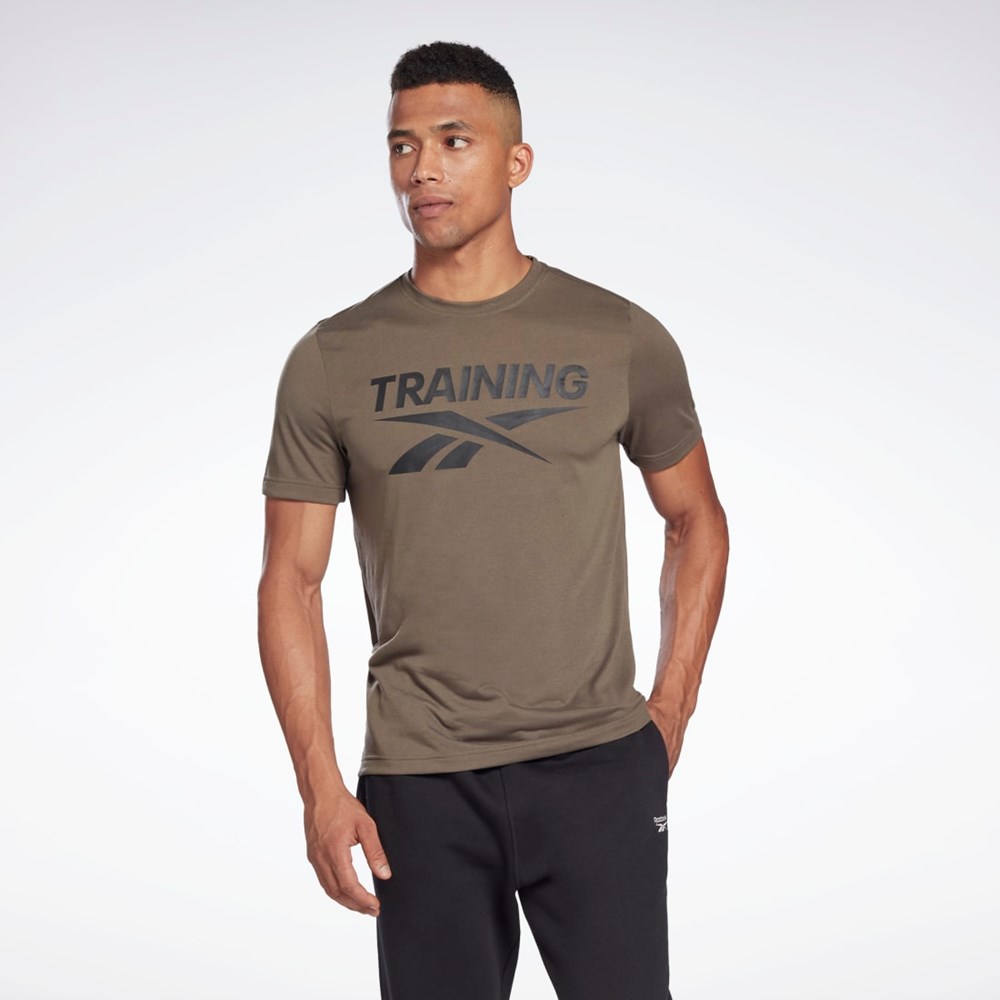Reebok Reebok Graafinen Series T-Shirt Vihreä | EGNBWU-408