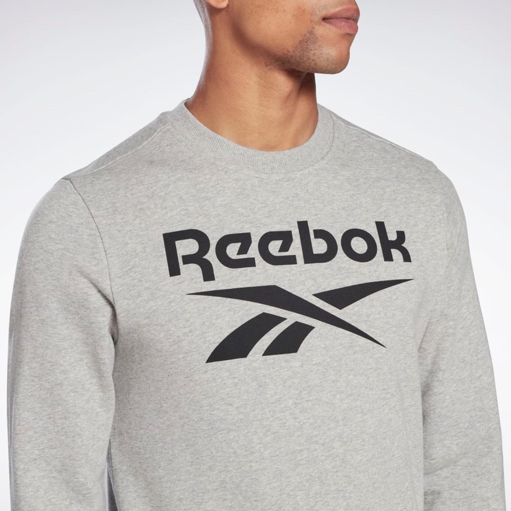 Reebok Reebok Identity Big Logo Crew Harmaat Mustat | SWQENL-350