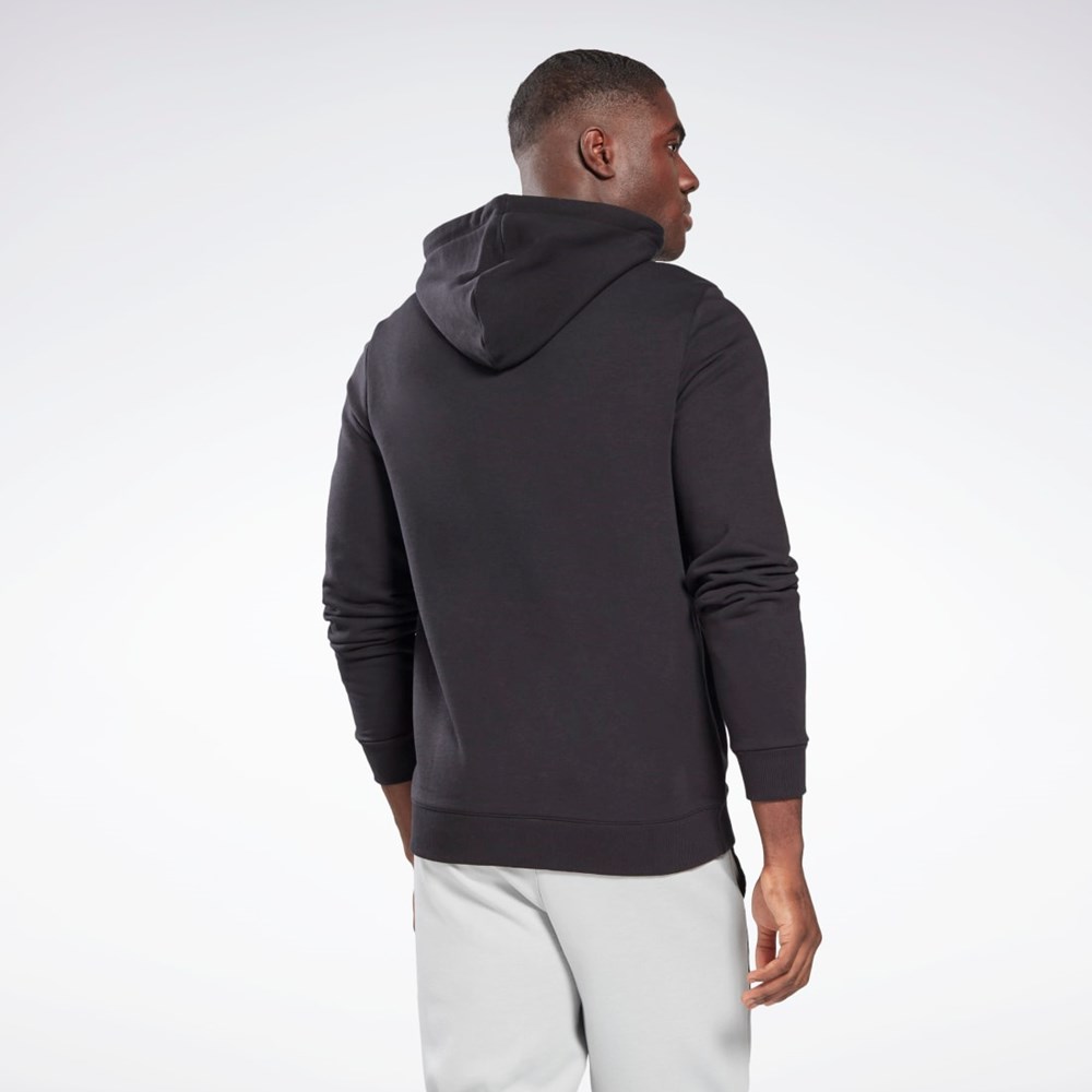 Reebok Reebok Identity Big Logo Hoodie Mustat | HOZSQD-563