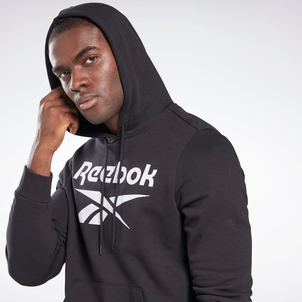Reebok Reebok Identity Big Logo Hoodie Mustat | HOZSQD-563
