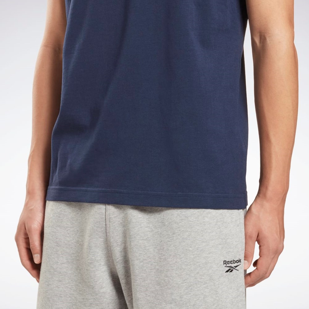 Reebok Reebok Identity Big Logo T-Shirt Laivastonsininen | AMEKOW-981