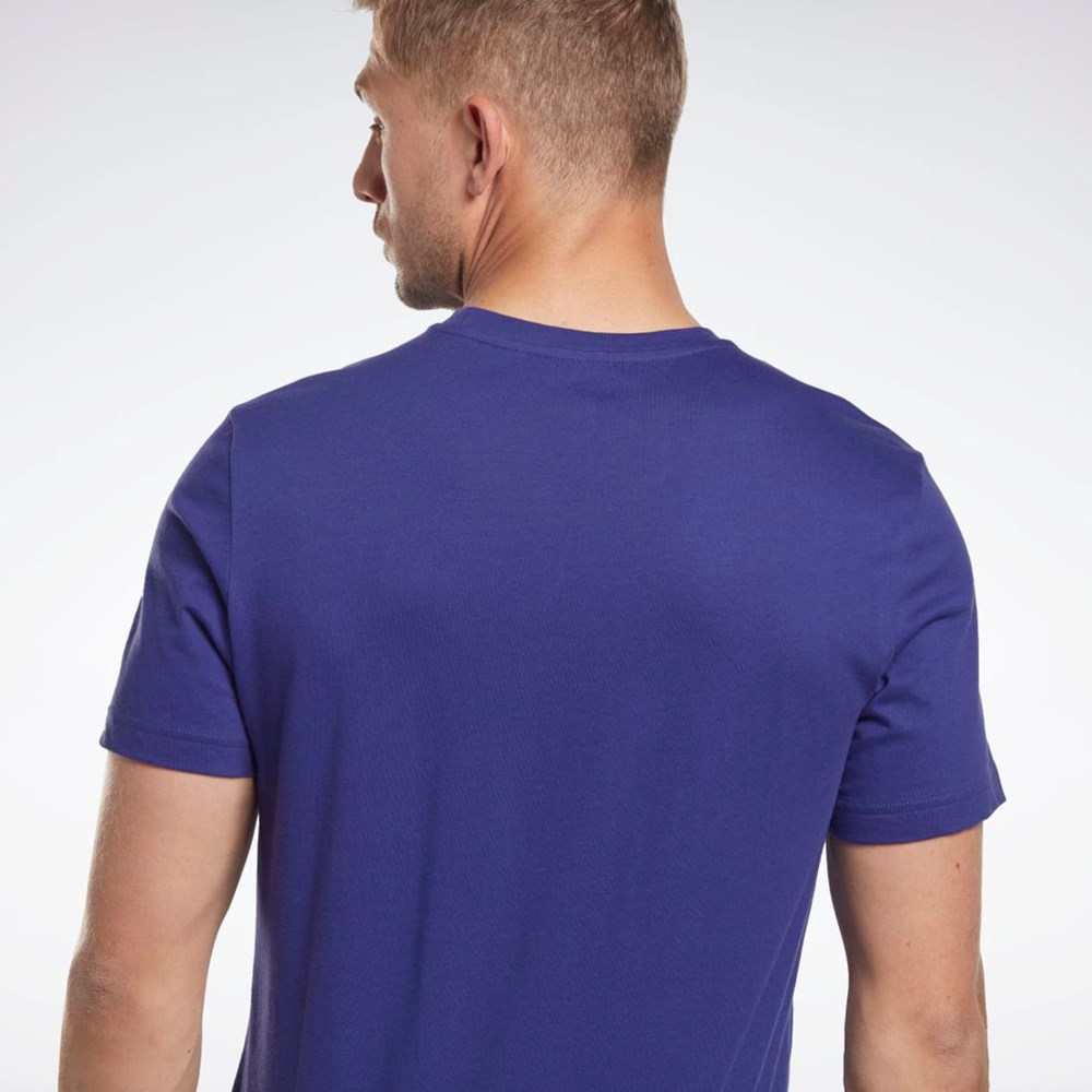 Reebok Reebok Identity Big Logo T-Shirt Violetit | CWOBZR-596