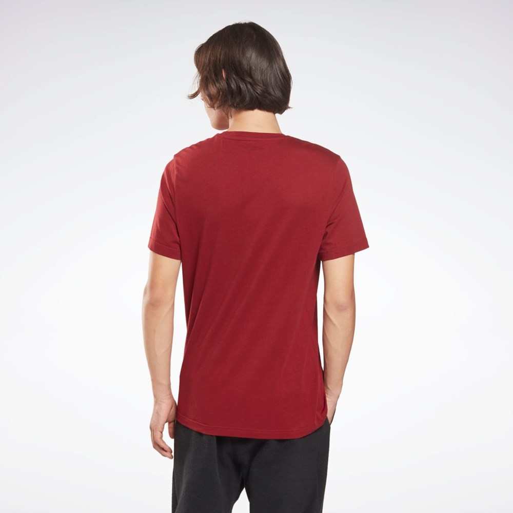 Reebok Reebok Identity Big Logo T-Shirt Viininpunainen | FDZCIG-792