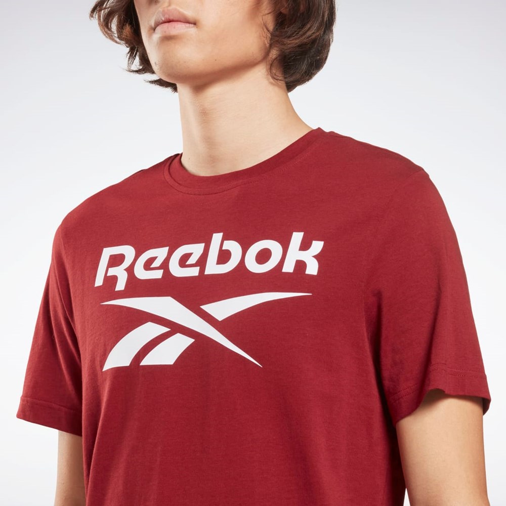 Reebok Reebok Identity Big Logo T-Shirt Viininpunainen | FDZCIG-792